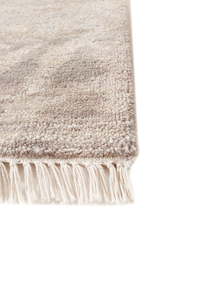 manchaha ivory wool hand knotted Rug - Corner manchaha ivory wool hand knotted Rug - Corner
