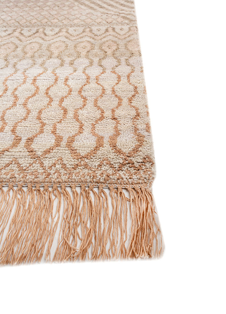 manchaha ivory wool hand knotted Rug - Corner manchaha ivory wool hand knotted Rug - Corner