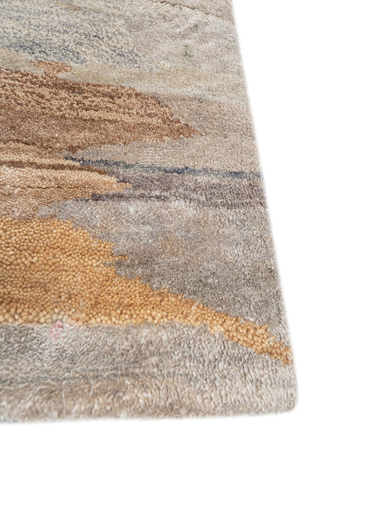 freedom manchaha grey and black silk hand knotted Rug - Corner freedom manchaha grey and black silk hand knotted Rug - Corner