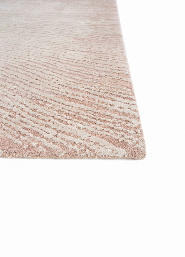 chaos theory by kavi pink and purple wool and bamboo silk hand knotted Rug - Corner chaos theory by kavi pink and purple wool and bamboo silk hand knotted Rug - Corner