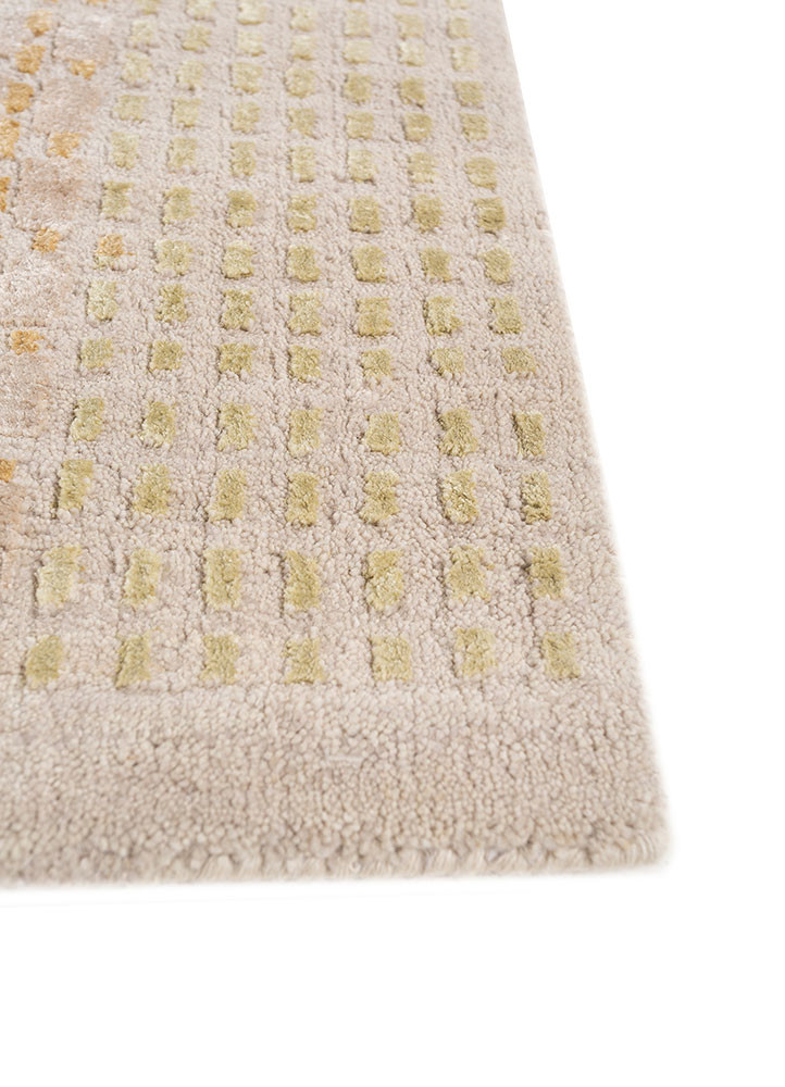 blythe ivory wool and bamboo silk hand knotted Rug - Corner blythe ivory wool and bamboo silk hand knotted Rug - Corner