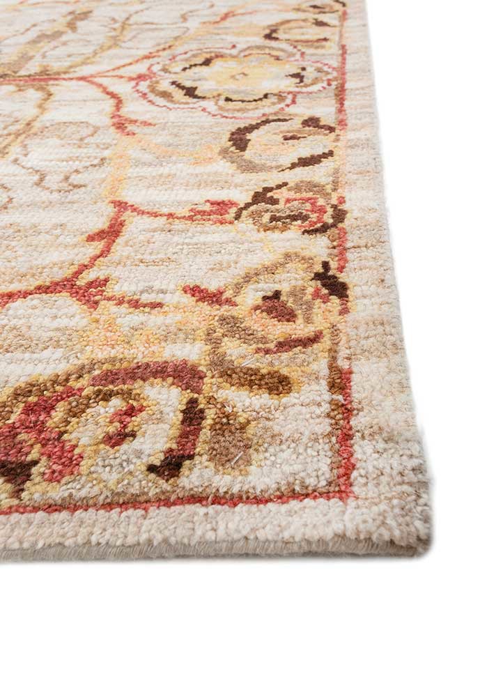 erbe ivory afghan wool hand knotted Rug - Corner erbe ivory afghan wool hand knotted Rug - Corner