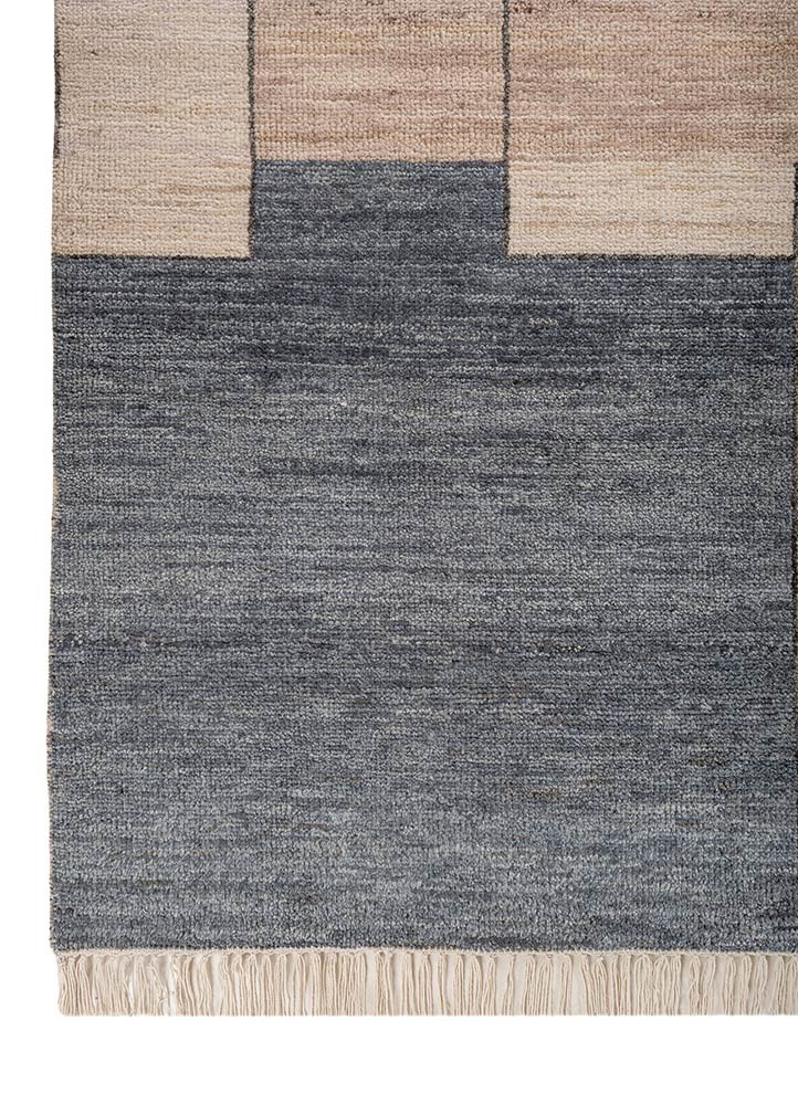 aprezo ivory wool hand knotted Rug - Corner aprezo ivory wool hand knotted Rug - Corner
