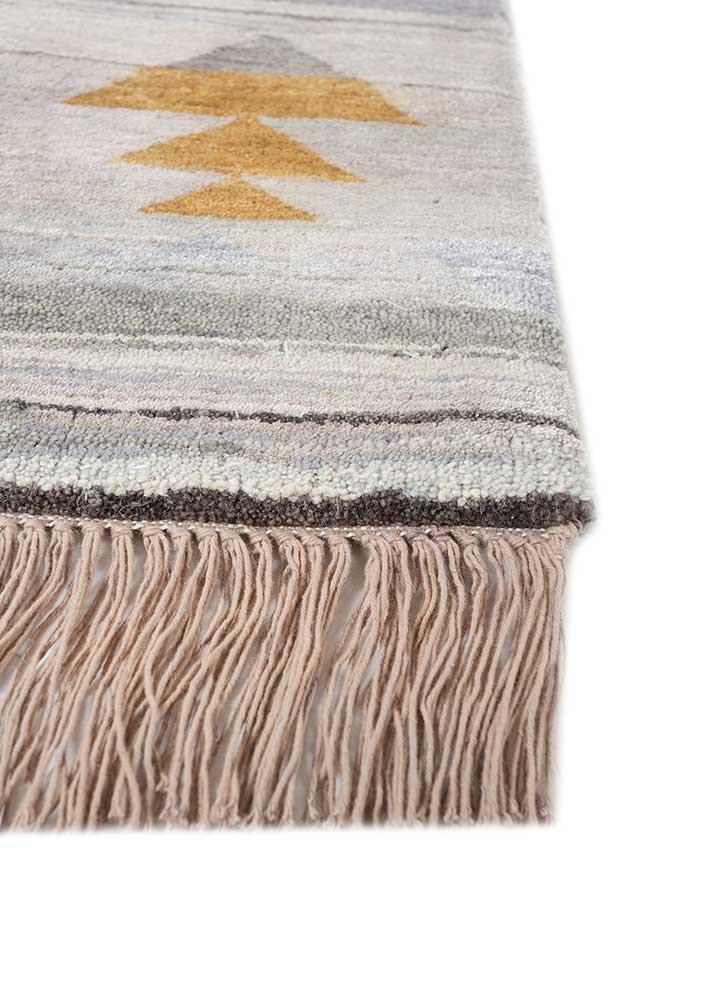 freedom manchaha grey and black wool and silk hand knotted Rug - Corner freedom manchaha grey and black wool and silk hand knotted Rug - Corner