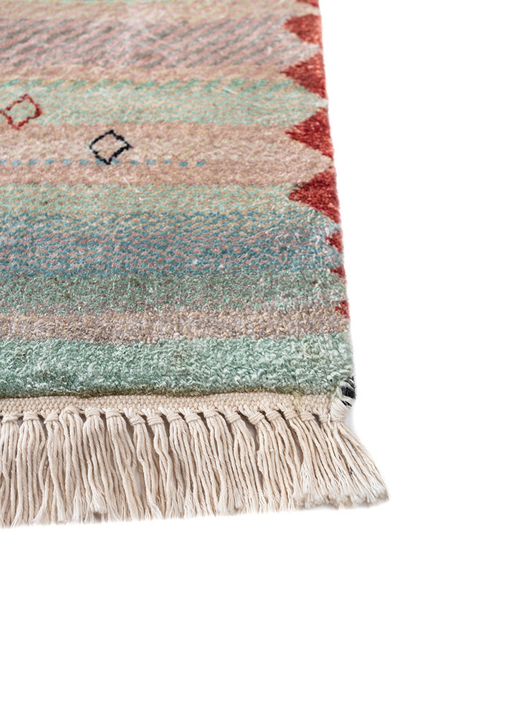 freedom manchaha blue silk hand knotted Rug - Corner freedom manchaha blue silk hand knotted Rug - Corner