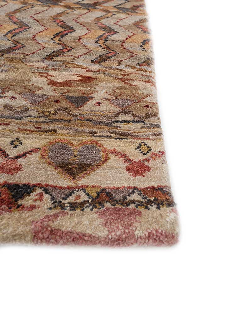 manchaha ivory silk hand knotted Rug - Corner manchaha ivory silk hand knotted Rug - Corner