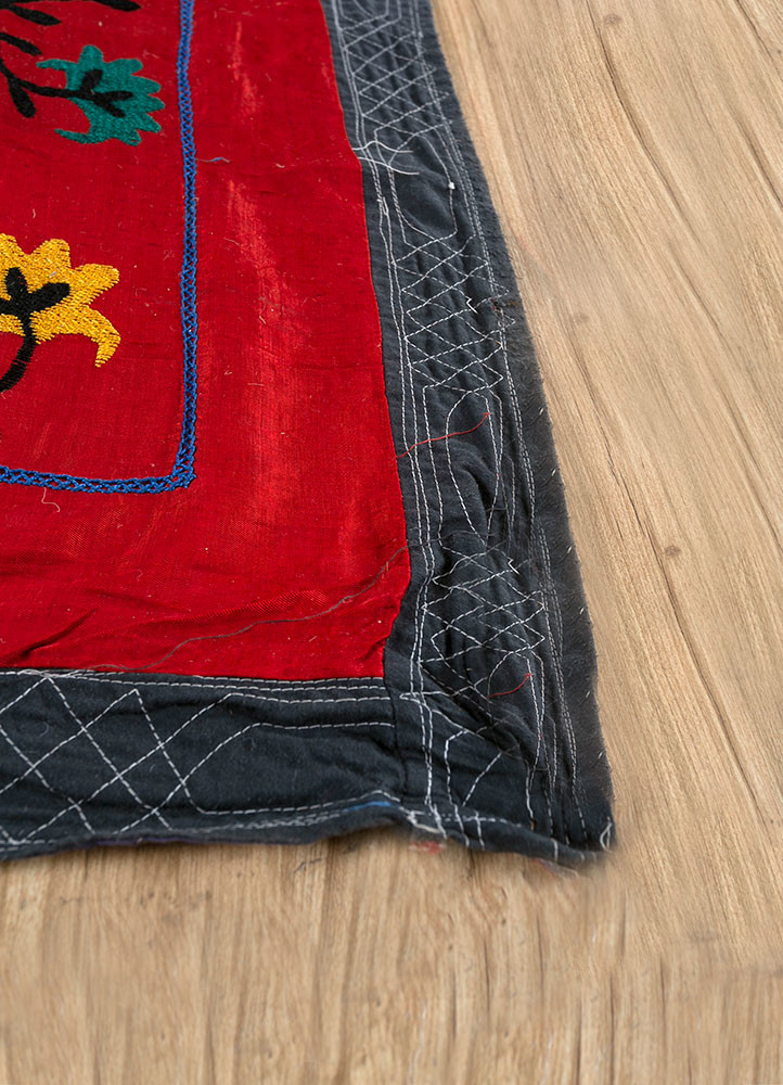 jean red and orange cotton hand loom Home Textile - Corner