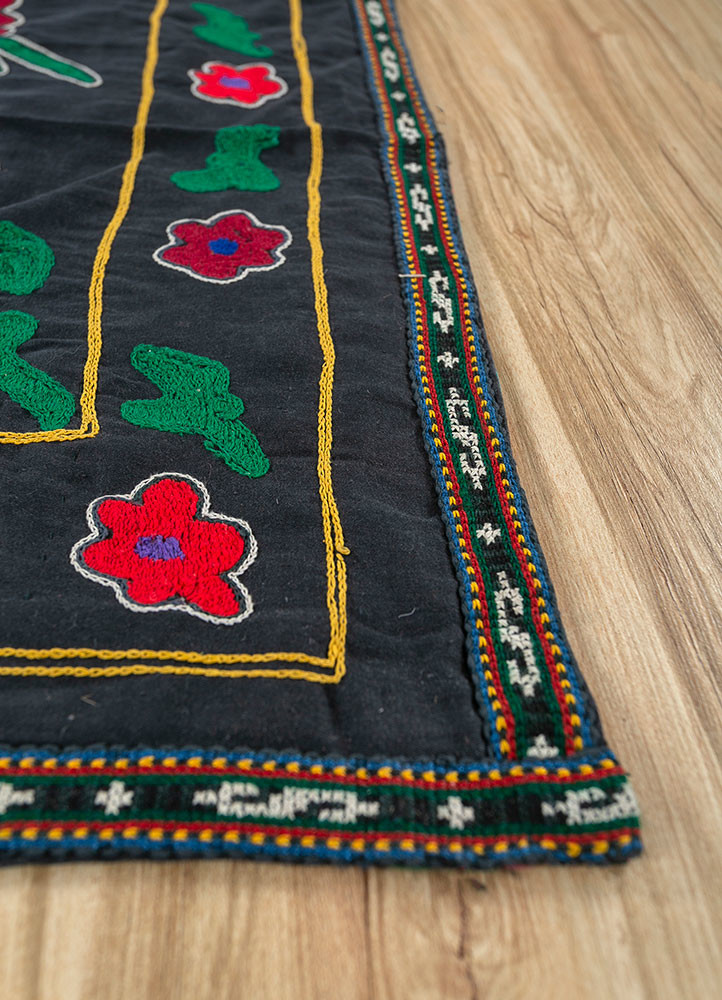 jean grey and black cotton hand loom Home Textile - Corner