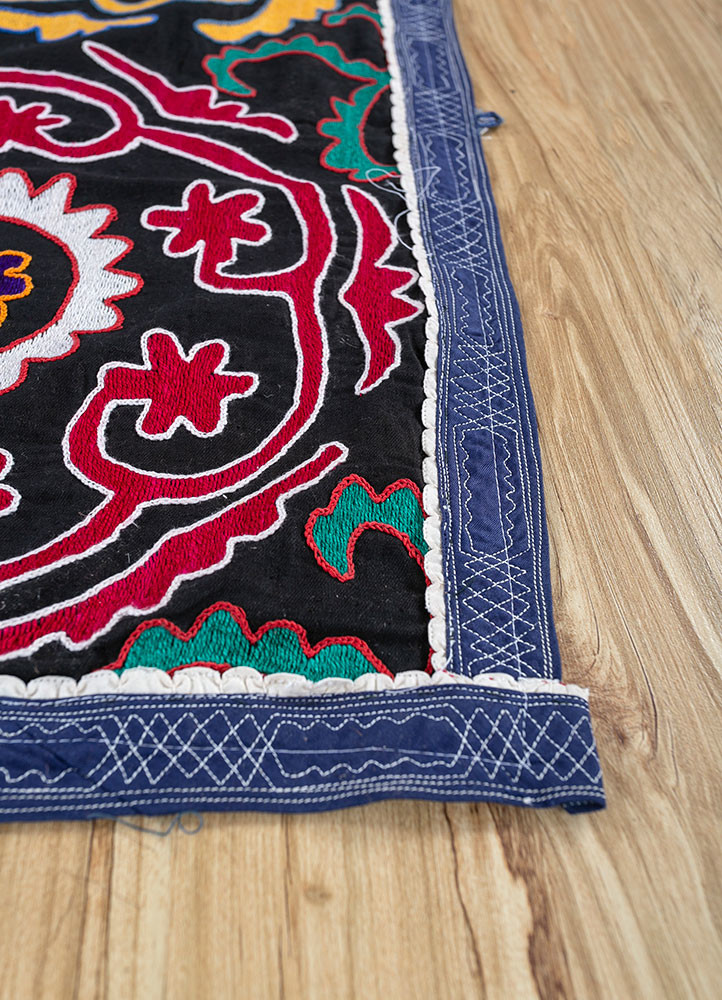 jean grey and black cotton hand loom Home Textile - Corner