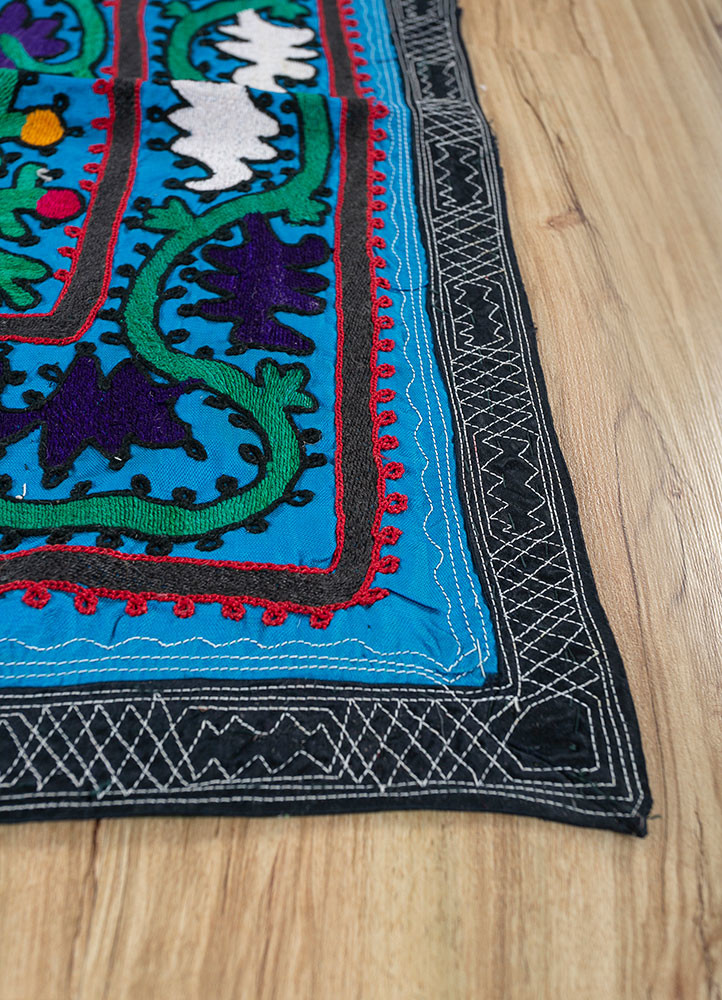 jean blue cotton hand loom Home Textile - Corner