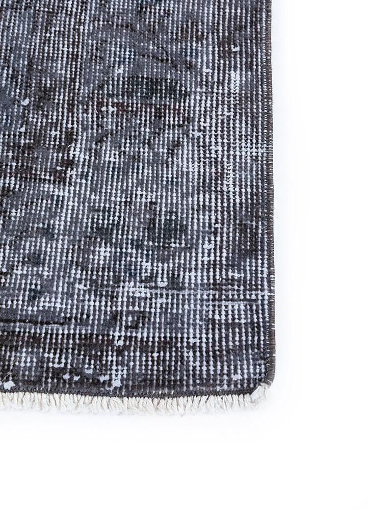 lacuna grey and black wool hand knotted Rug - Corner lacuna grey and black wool hand knotted Rug - Corner