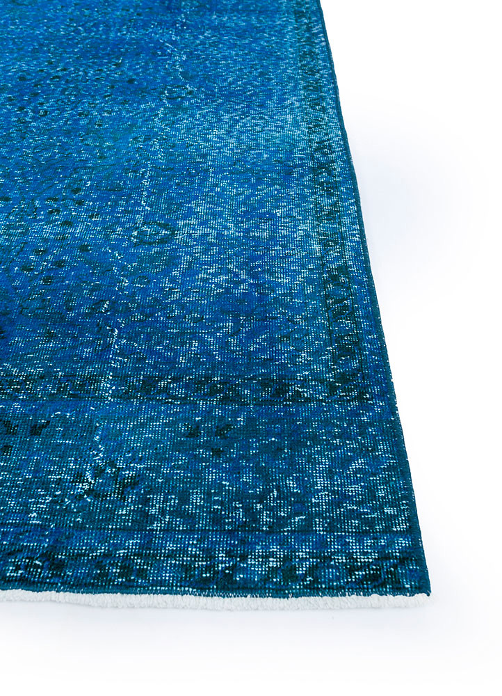 lacuna blue wool hand knotted Rug - Corner lacuna blue wool hand knotted Rug - Corner