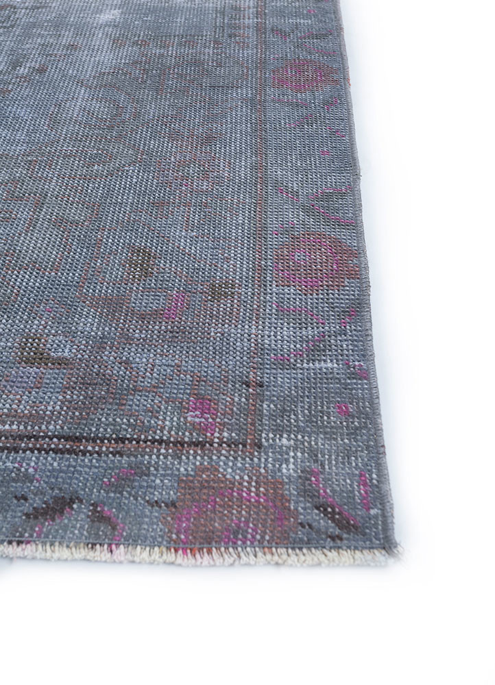 lacuna blue wool hand knotted Rug - Corner lacuna blue wool hand knotted Rug - Corner