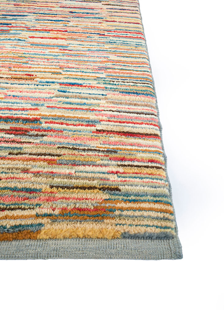 nuray multi wool hand knotted Rug - Corner nuray multi wool hand knotted Rug - Corner
