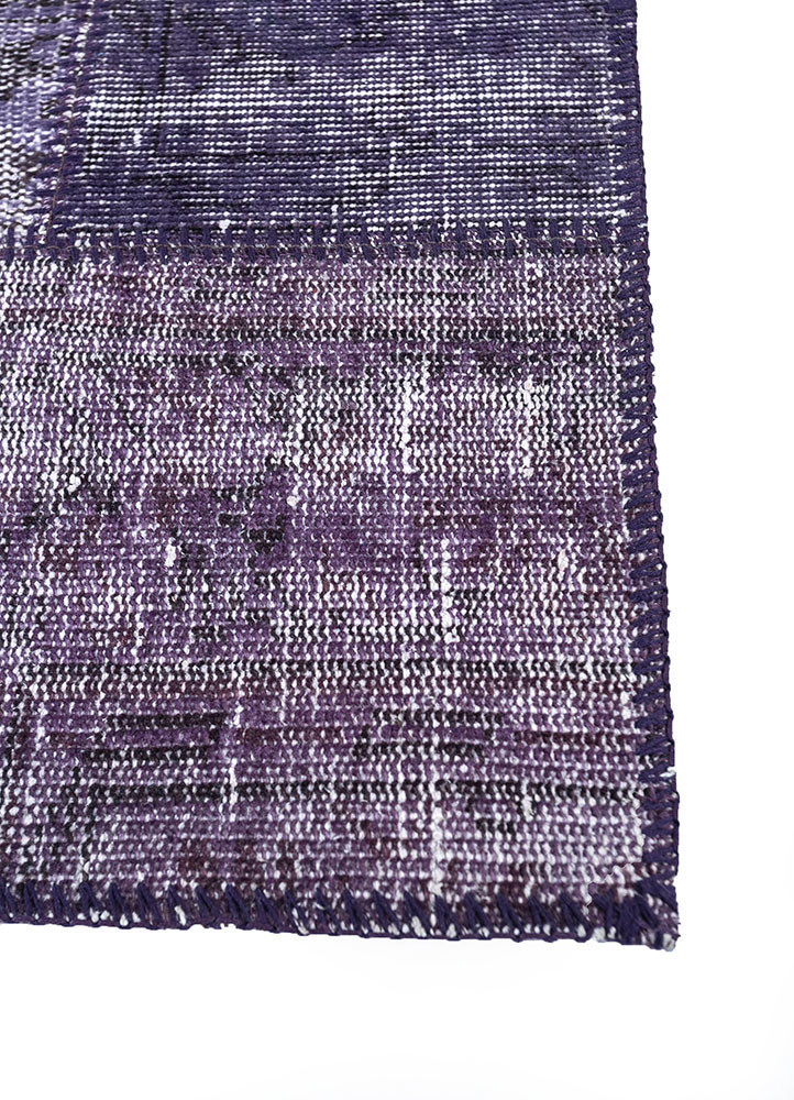 provenance pink and purple wool hand knotted Rug - Corner provenance pink and purple wool hand knotted Rug - Corner