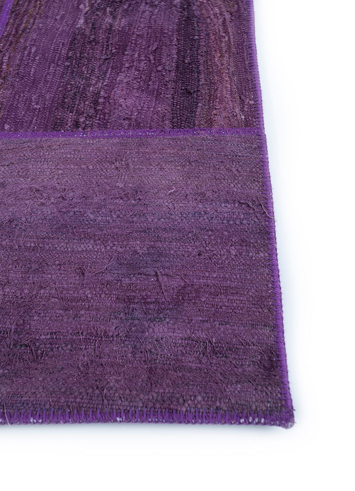 provenance pink and purple wool hand knotted Rug - Corner provenance pink and purple wool hand knotted Rug - Corner