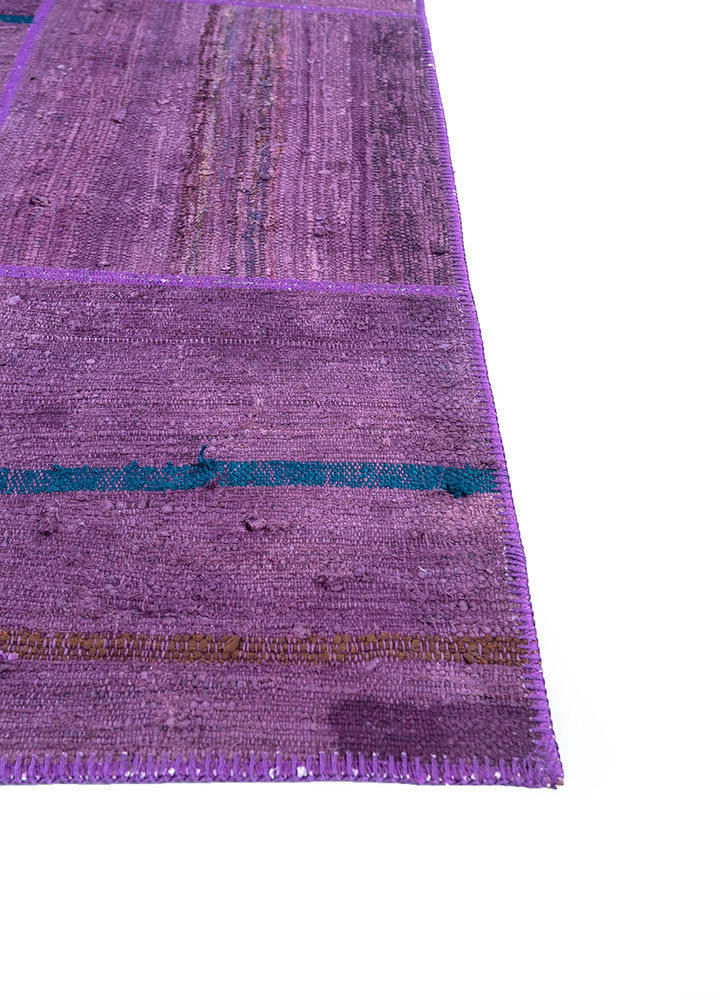 provenance pink and purple wool hand knotted Rug - Corner provenance pink and purple wool hand knotted Rug - Corner