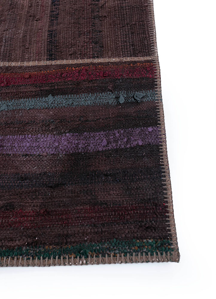 provenance beige and brown wool hand knotted Rug - Corner provenance beige and brown wool hand knotted Rug - Corner