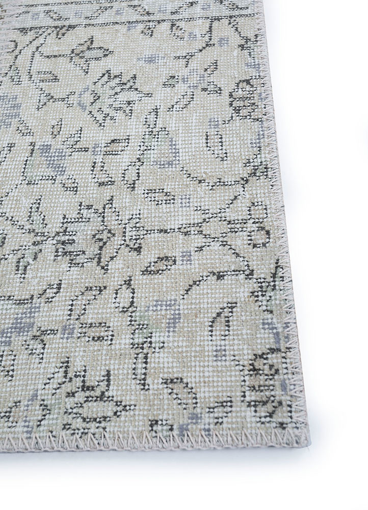 provenance grey and black wool hand knotted Rug - Corner provenance grey and black wool hand knotted Rug - Corner