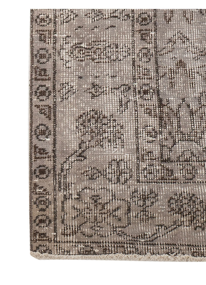 vintage blue wool hand knotted Rug - Corner vintage blue wool hand knotted Rug - Corner