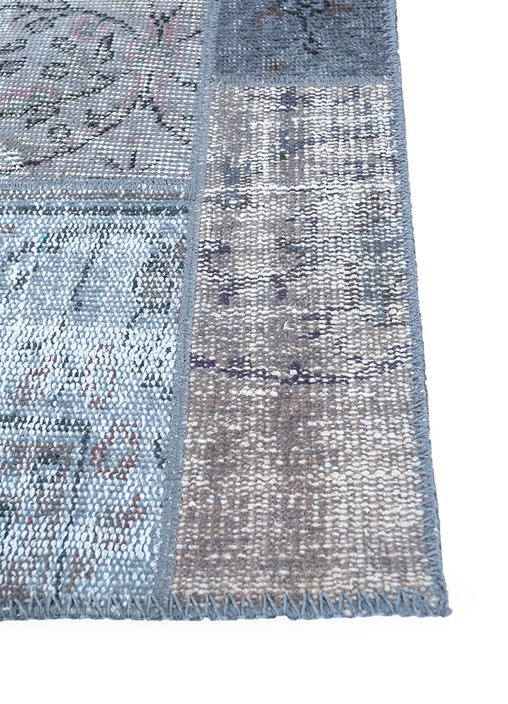 provenance grey and black wool hand knotted Rug - Corner provenance grey and black wool hand knotted Rug - Corner