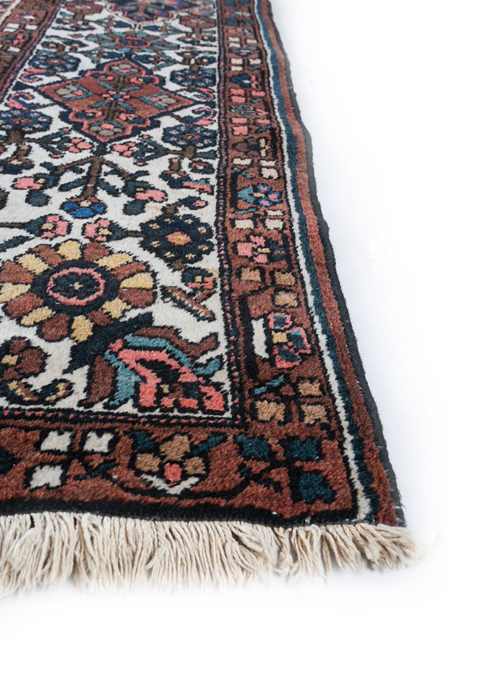 aalam multi wool hand knotted Rug - Corner