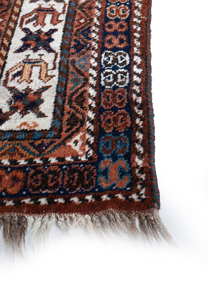 nuray red and orange wool hand knotted Rug - Corner nuray red and orange wool hand knotted Rug - Corner