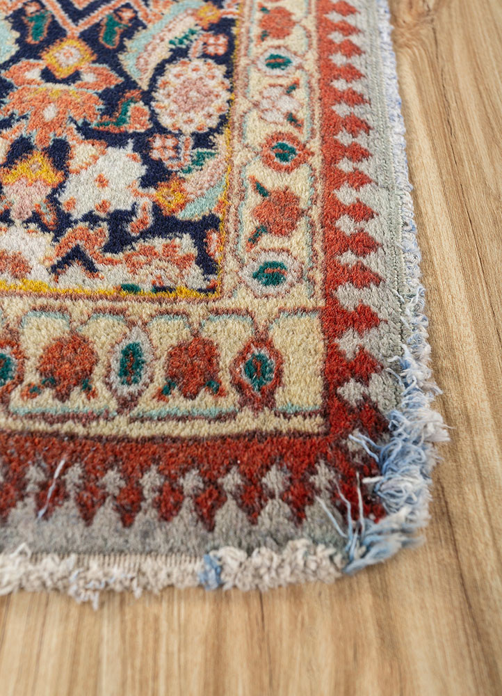 aalam multi wool hand knotted Rug - Corner aalam multi wool hand knotted Rug - Corner