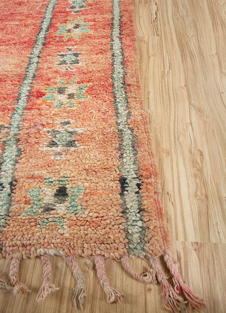 nuray red and orange wool hand knotted Rug - Corner nuray red and orange wool hand knotted Rug - Corner