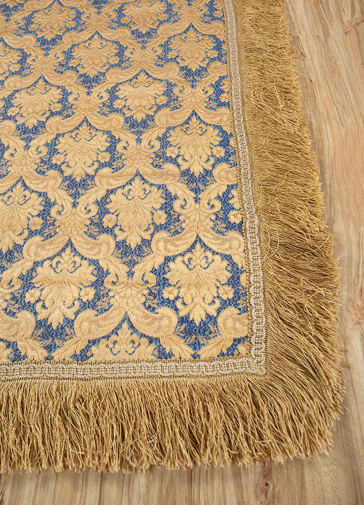 bespoke sile blue polyester hand loom Home Textile - Corner