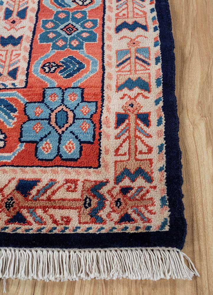 Nuray Blue Hand Knotted Wool RugsPae4788Jaipur Rugs