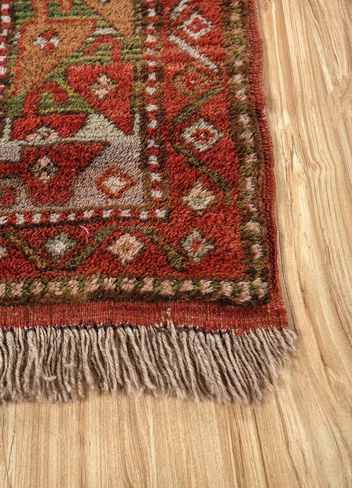 nuray beige and brown wool hand knotted Rug - Corner nuray beige and brown wool hand knotted Rug - Corner