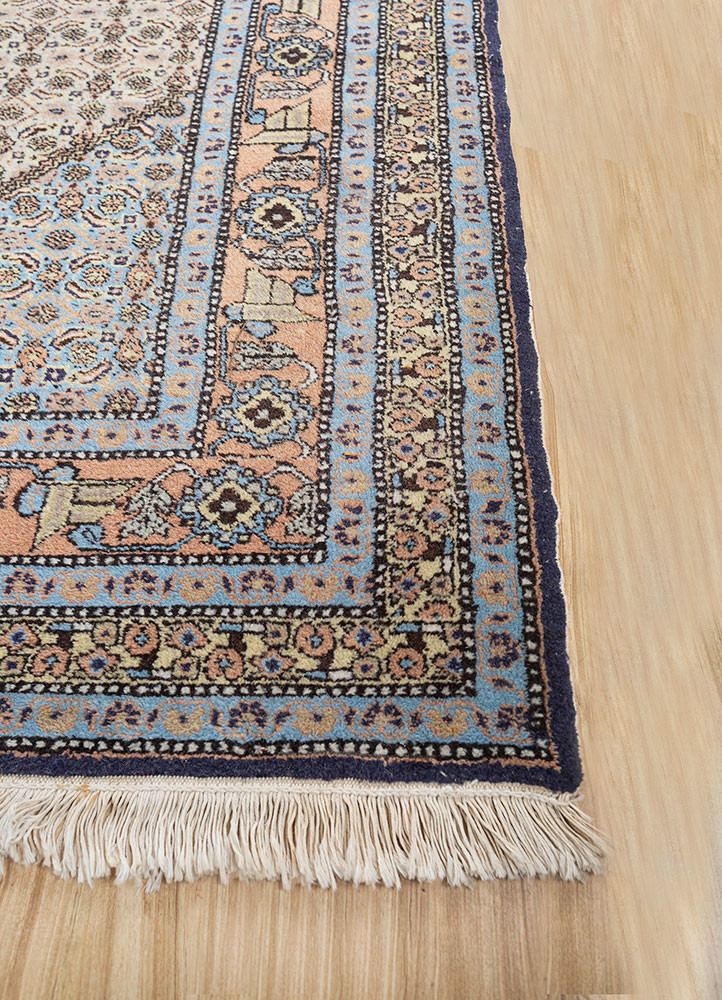 aalam gold wool hand knotted Rug - Corner aalam gold wool hand knotted Rug - Corner