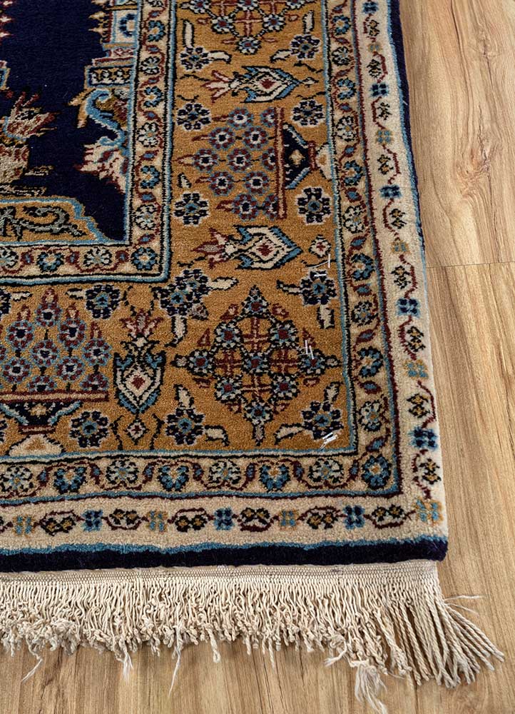 Aalam Blue Hand Knotted Wool RugsPae4808Jaipur Rugs