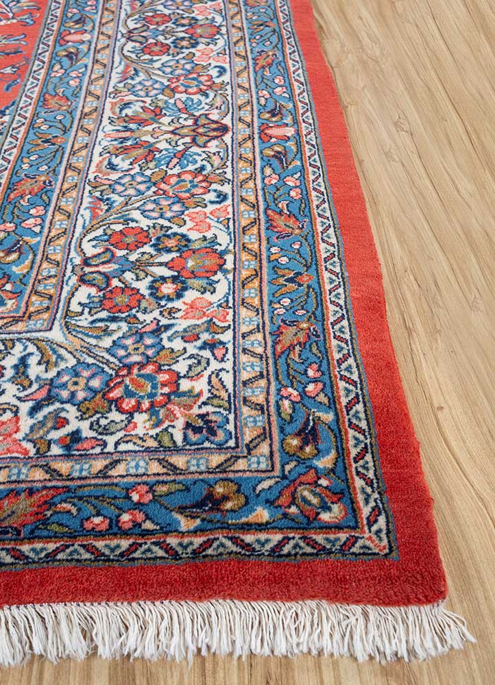 Aalam Blue Hand Knotted Wool RugsPae4857Jaipur Rugs