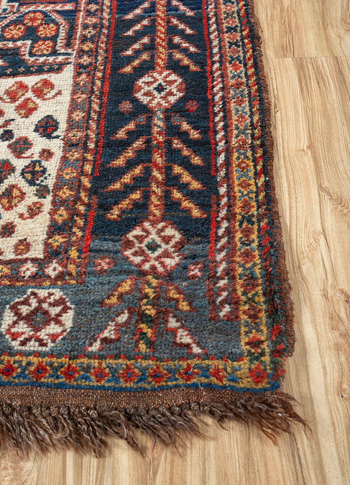 nuray ivory wool hand knotted Rug - Corner nuray ivory wool hand knotted Rug - Corner