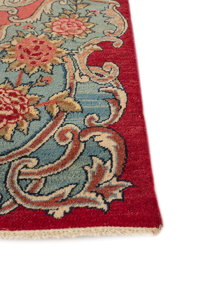 aalam gold wool hand knotted Rug - Corner aalam gold wool hand knotted Rug - Corner
