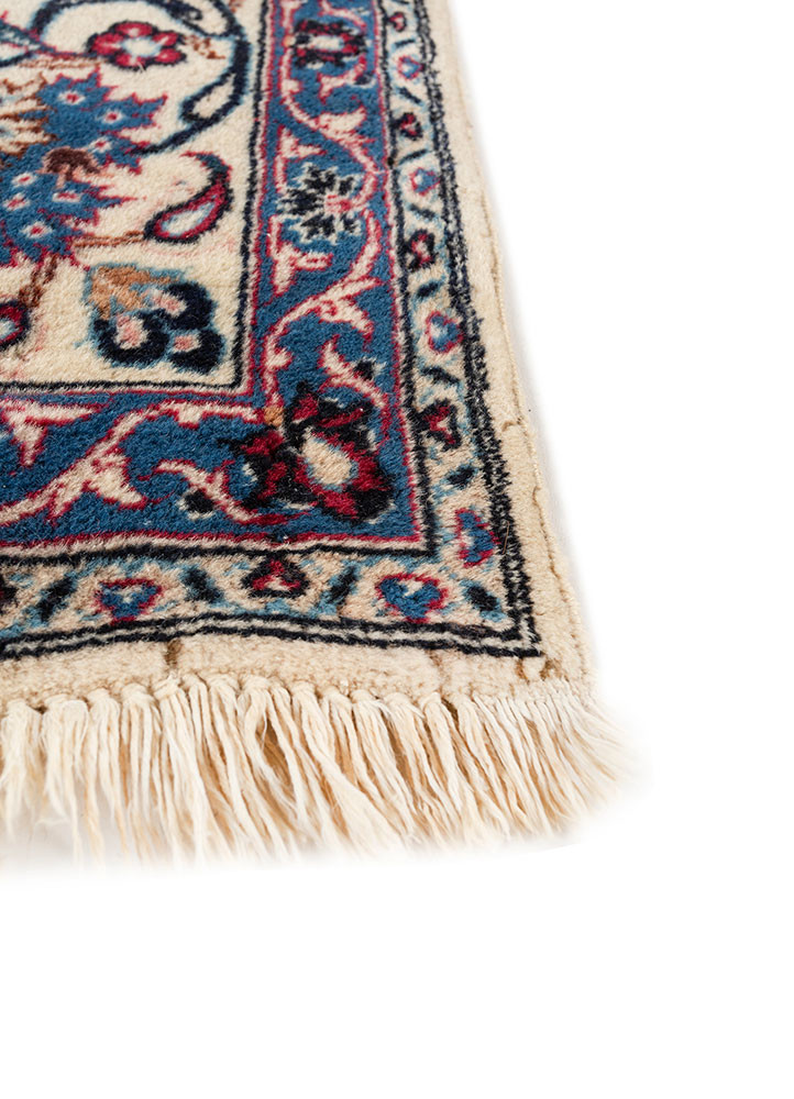 aalam grey and black wool hand knotted Rug - Corner