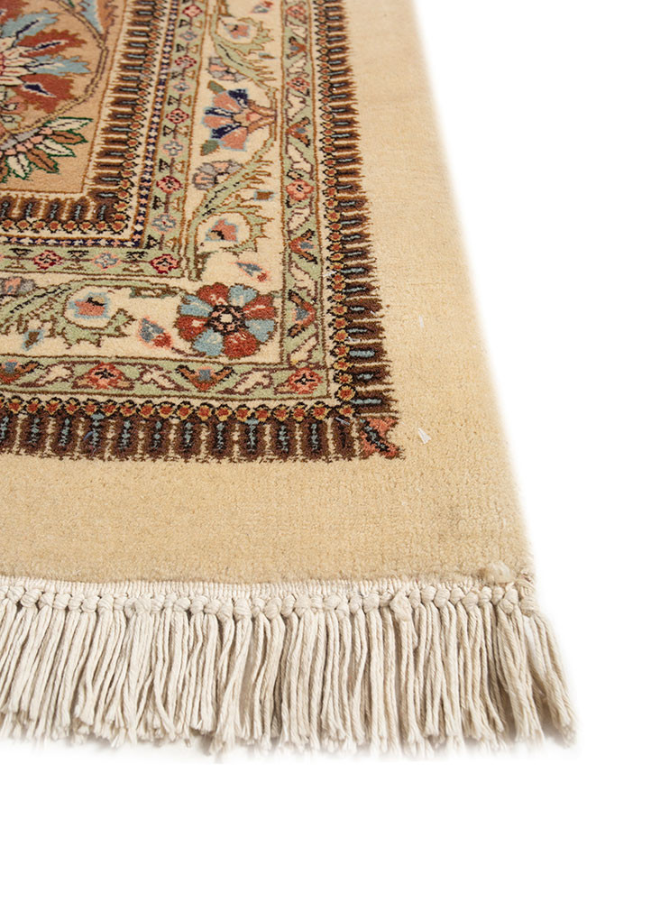 aalam red and orange wool hand knotted Rug - Corner aalam red and orange wool hand knotted Rug - Corner