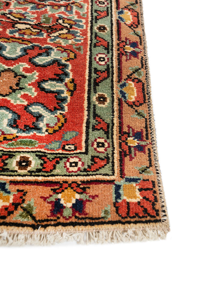 aalam blue wool hand knotted Rug - Corner aalam blue wool hand knotted Rug - Corner
