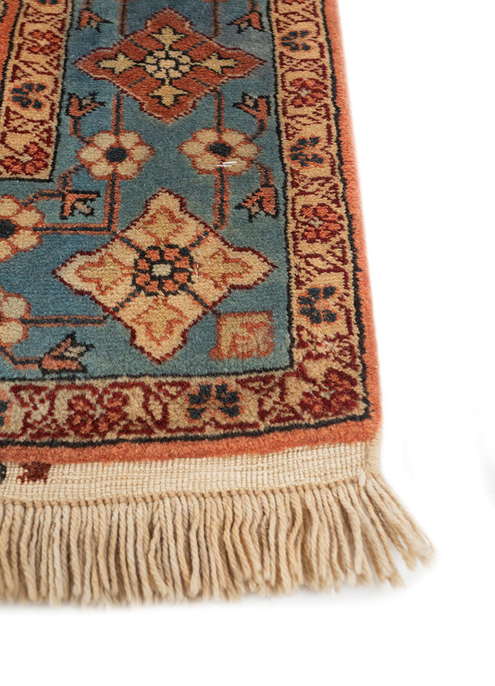 aalam gold wool hand knotted Rug - Corner aalam gold wool hand knotted Rug - Corner