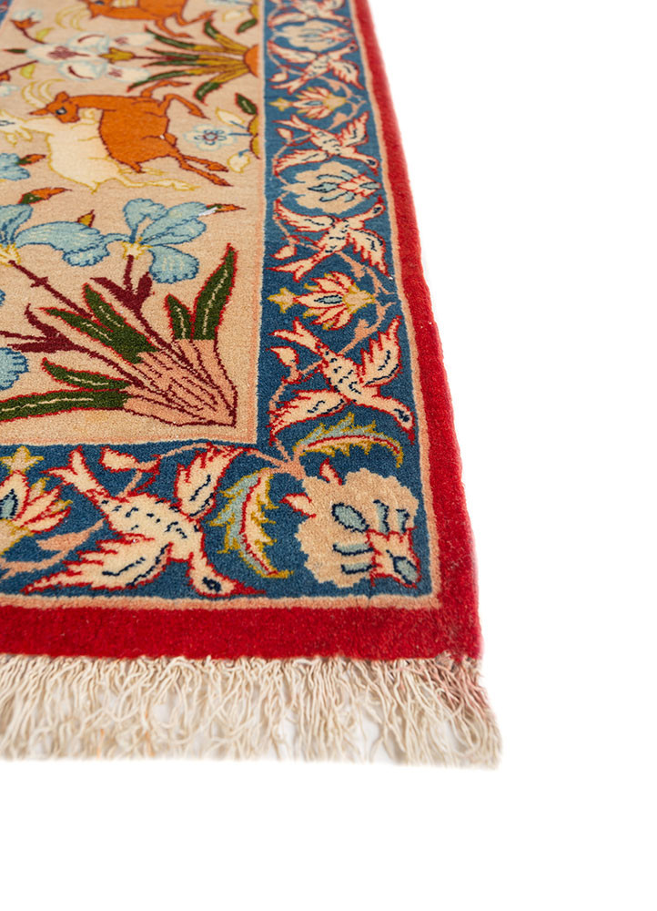 aalam ivory wool hand knotted Rug - Corner aalam ivory wool hand knotted Rug - Corner