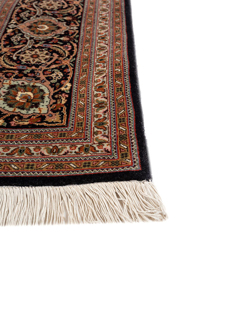 aalam beige and brown wool hand knotted Rug - Corner aalam beige and brown wool hand knotted Rug - Corner