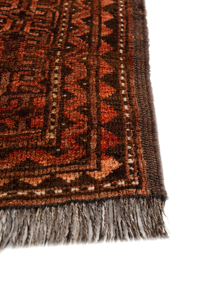 kiaan red and orange wool hand knotted Rug - Corner kiaan red and orange wool hand knotted Rug - Corner