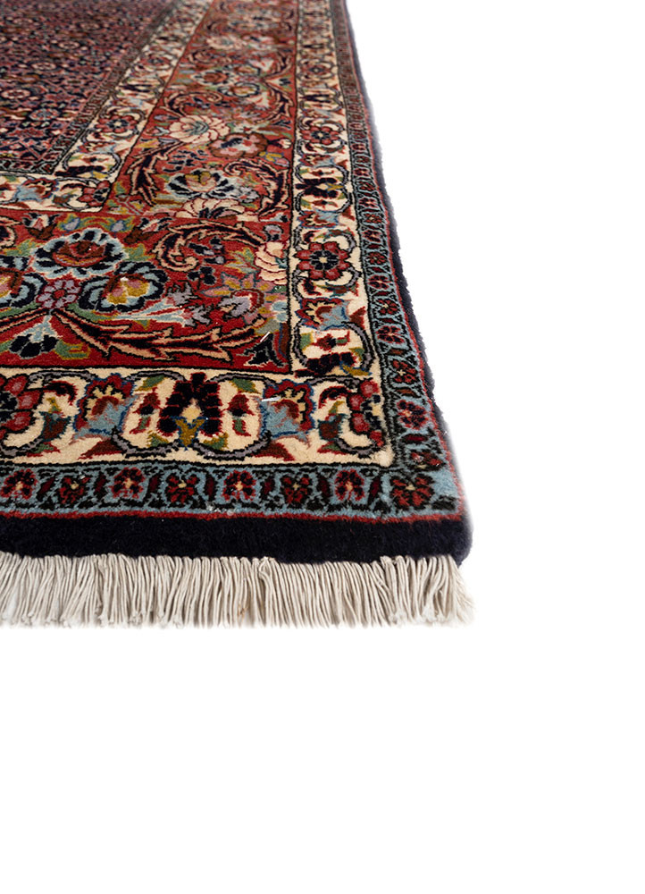 aalam pink and purple wool hand knotted Rug - Corner aalam pink and purple wool hand knotted Rug - Corner