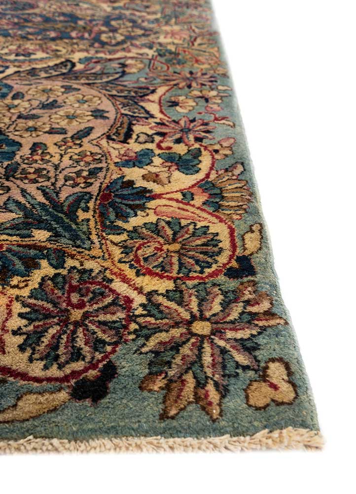 Aalam Blue Hand Knotted Wool RugsPae5229Jaipur Rugs