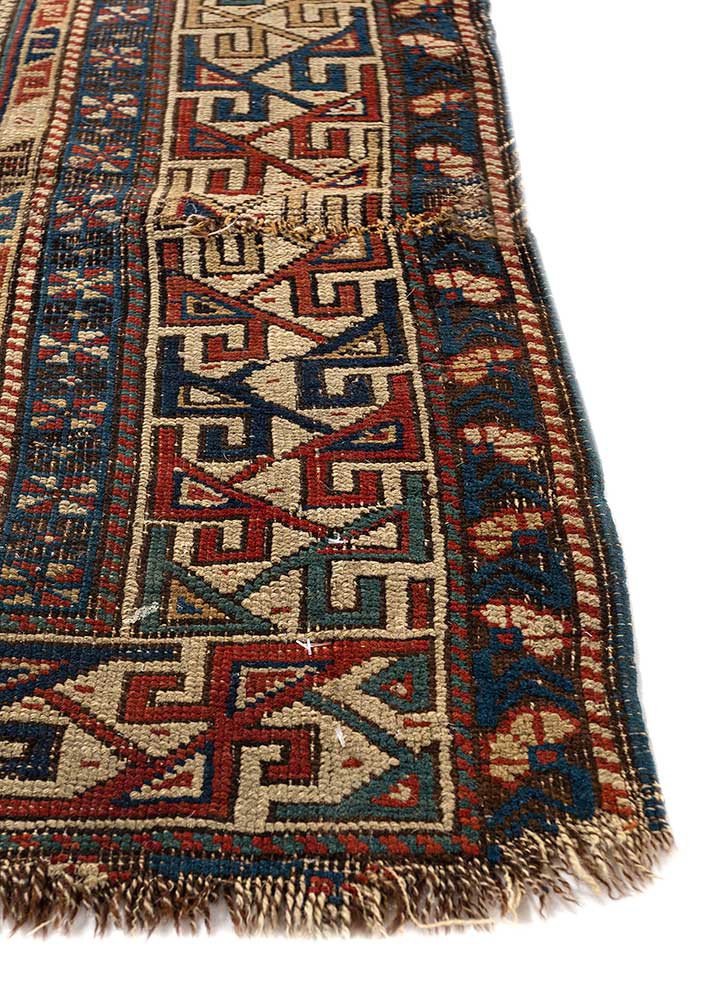 kiaan blue wool hand knotted Rug - Corner kiaan blue wool hand knotted Rug - Corner