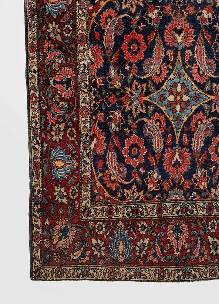aalam pink and purple wool hand knotted Rug - Corner aalam pink and purple wool hand knotted Rug - Corner