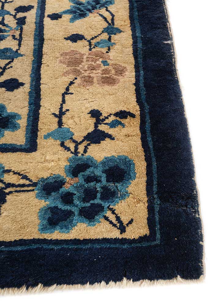 Aalam Blue Hand Knotted Wool RugsPae5404Jaipur Rugs