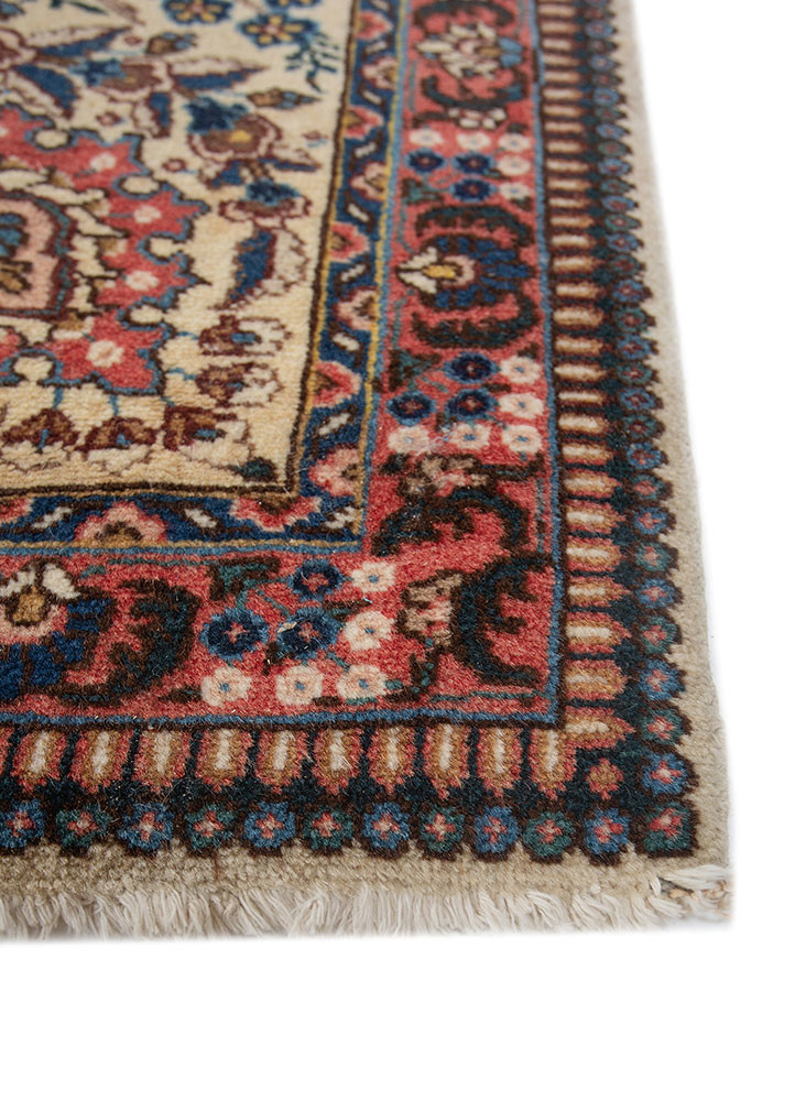 aalam blue wool hand knotted Rug - Corner aalam blue wool hand knotted Rug - Corner